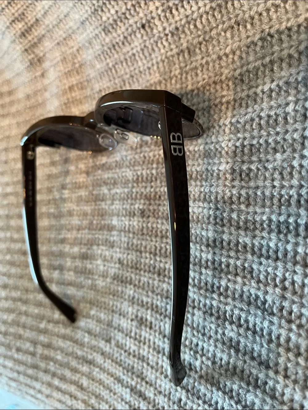 Balenciaga Made in Italy Brown Frame Sunglasses